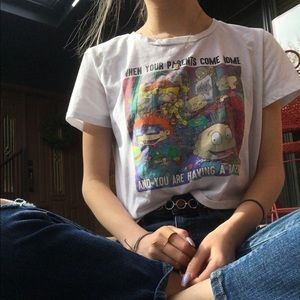 Cropped Graphic rugrats t-shirt